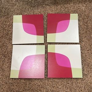 4 piece Ikea wall hanging.